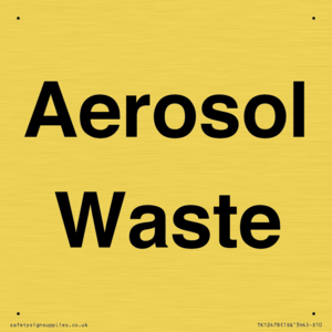 Aerosol Waste
